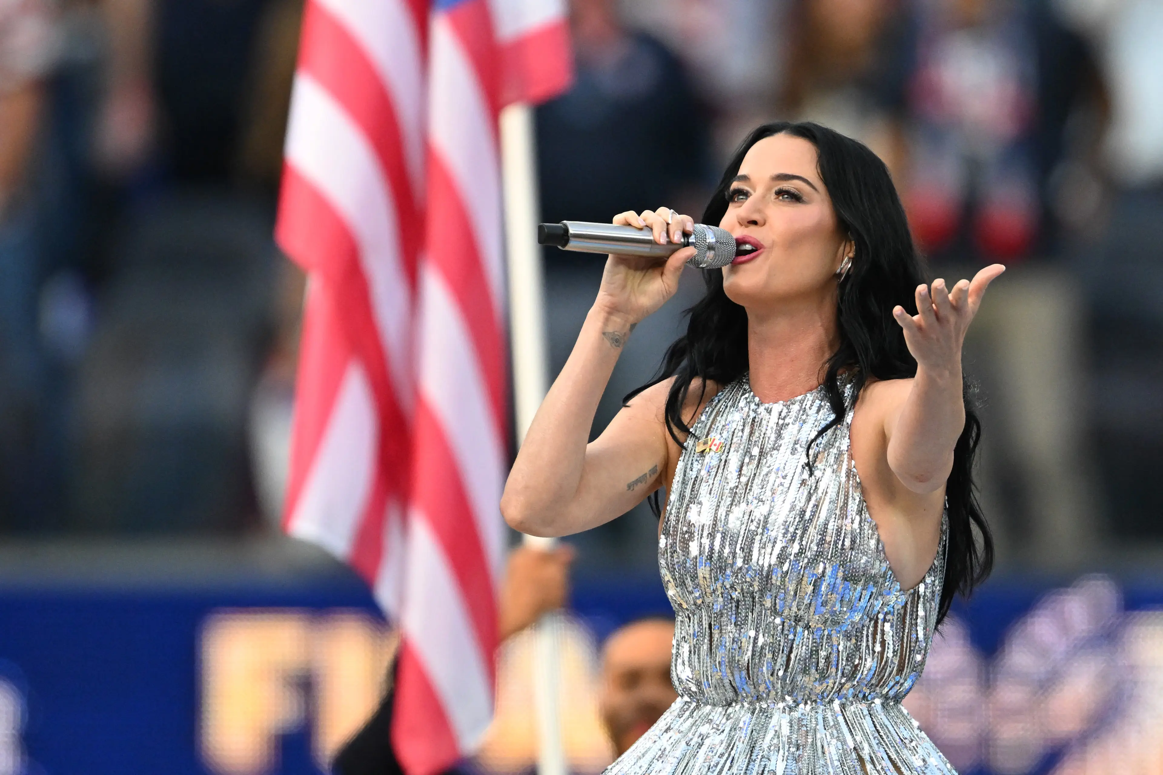 Katy Perry has criticised the White House for using 'Firework' (Patrick T. Fallon/AFP via Getty Images)