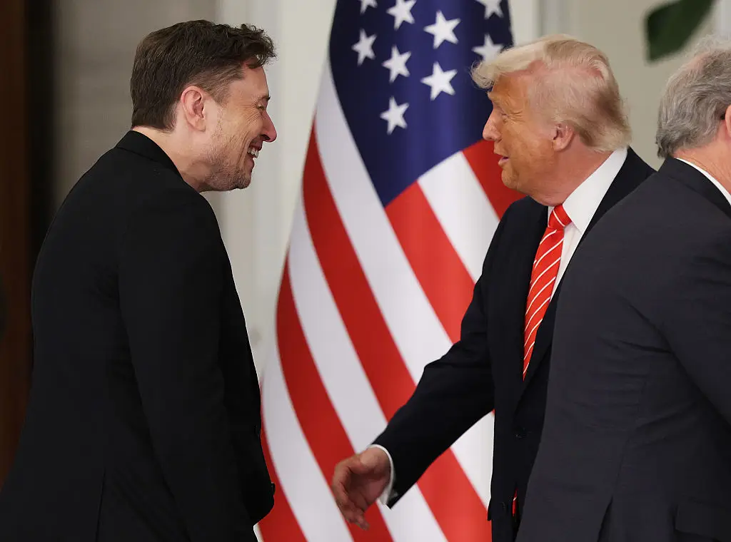 Musk had agreed with many of the POTUS' decisions up until recently (Win McNamee/Getty Images)