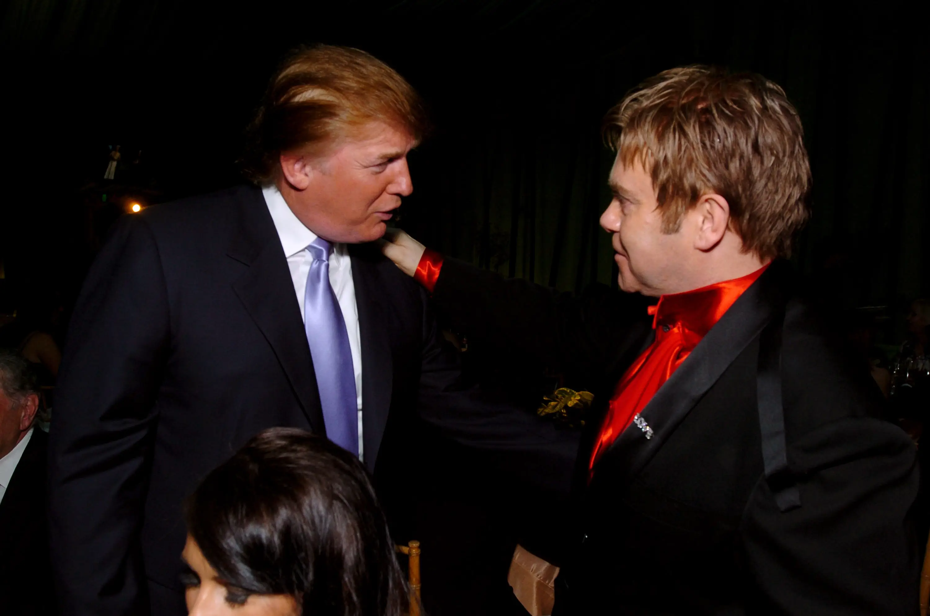 Donald Trump and Elton John pictured together in 2004 (Dimitrios Kambouris/WireImage)