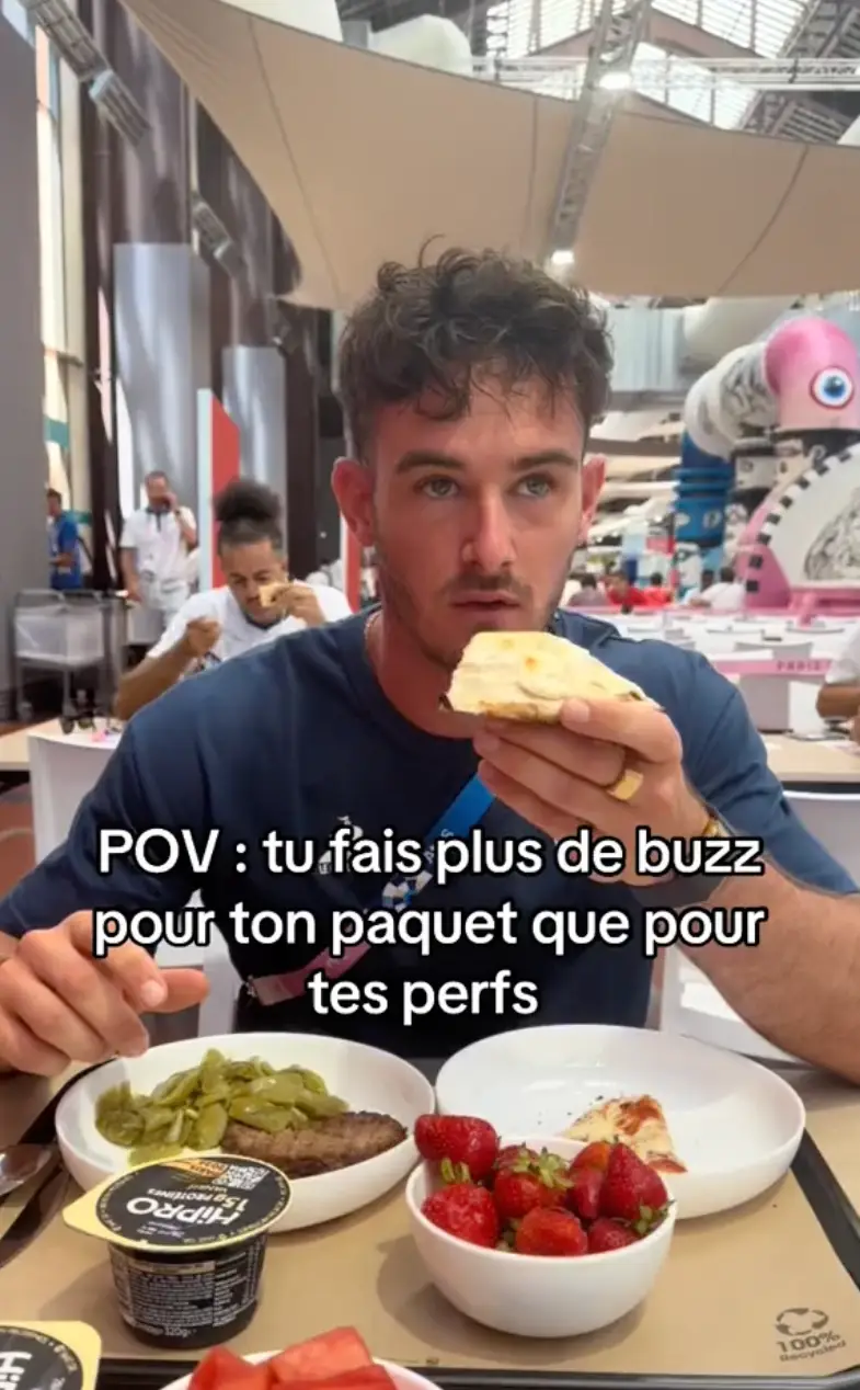 The athlete posted the clip to TikTok. (TikTok/@anthonyammirati)