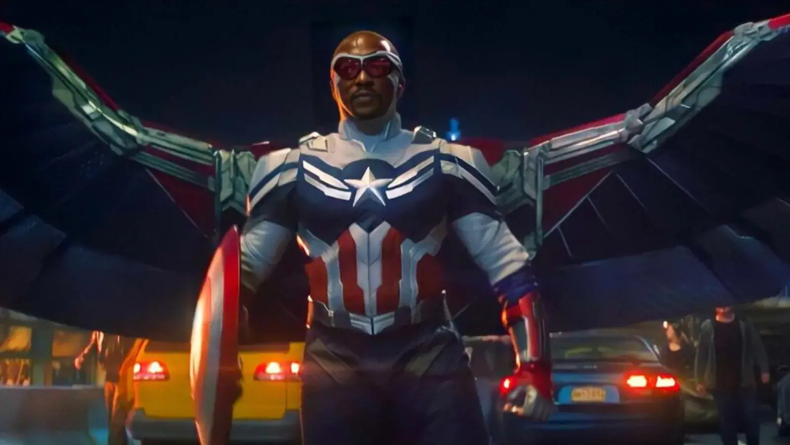 Anthony Mackie as Captain America.