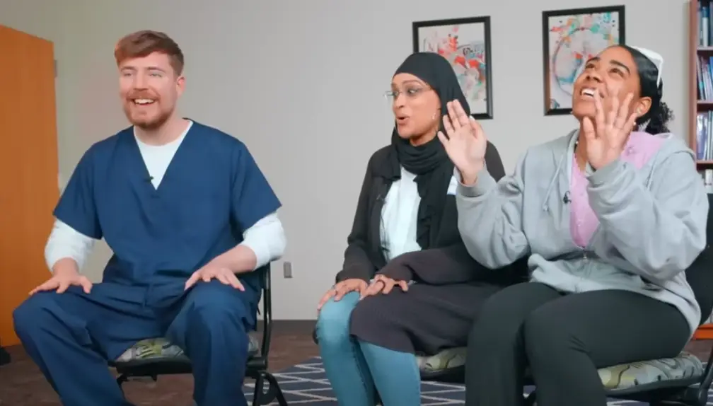 MrBeast travelled to different countries to help people hear.