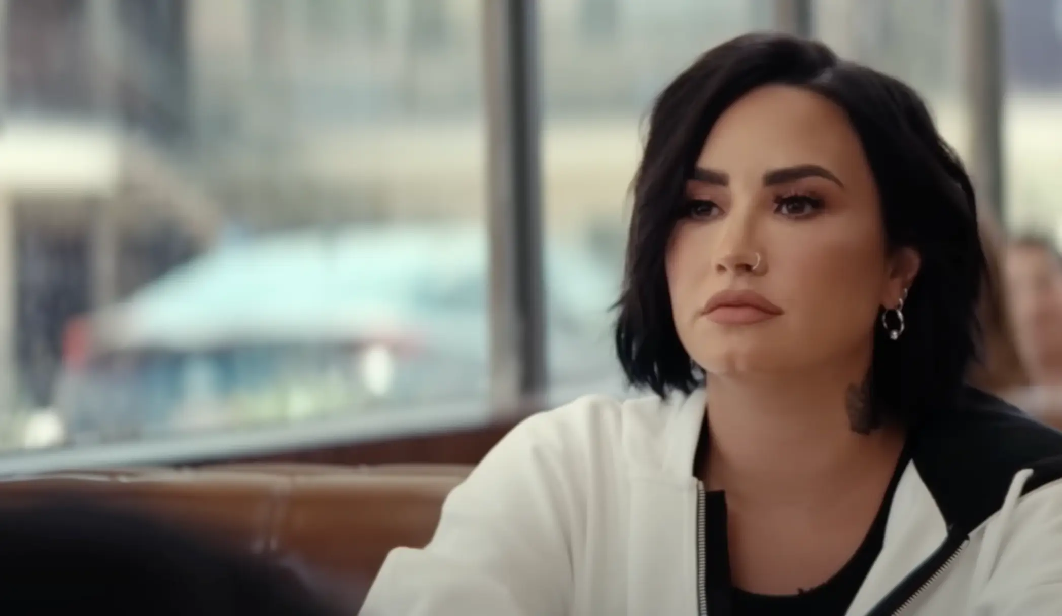 Lovato interviews a slew of former child stars in the documentary. (Hulu/Disney)