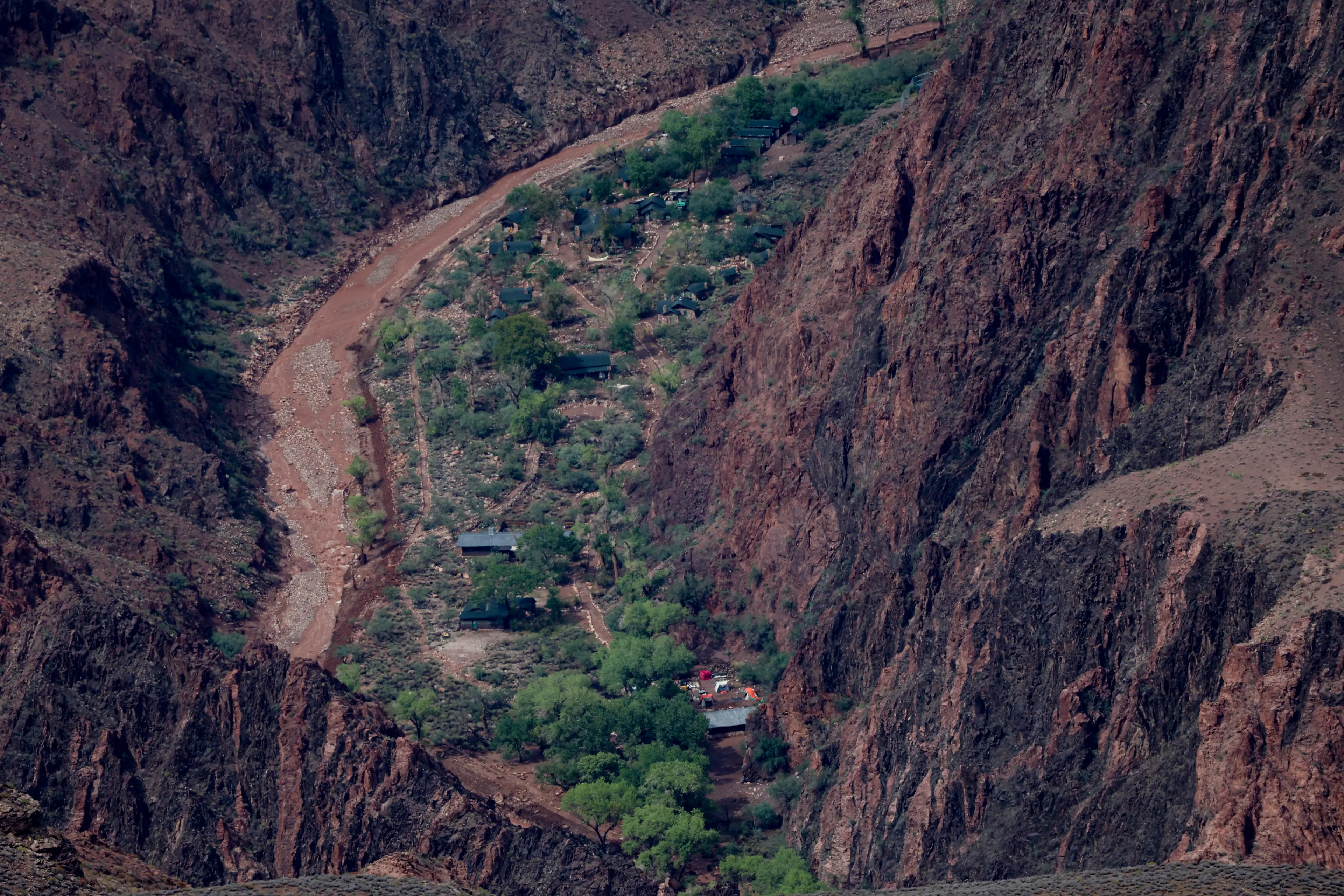 The Grand Canyon has been hit by flash floods (Ian Maule/AFP via Getty Images)