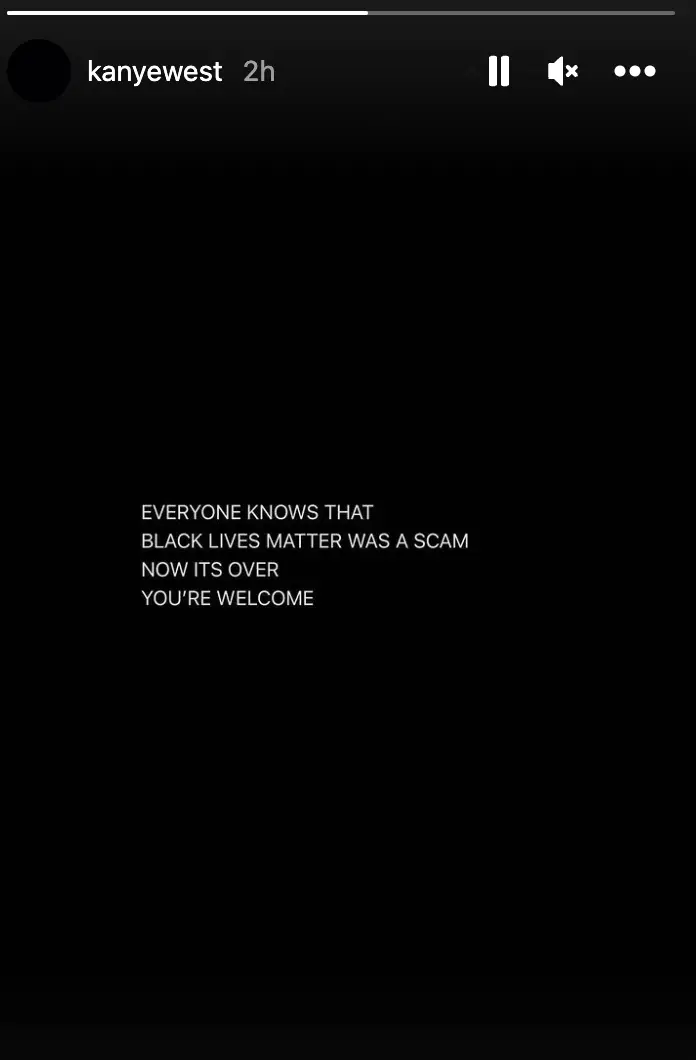 Kanye West took to his Instagram stories to respond to the backlash.