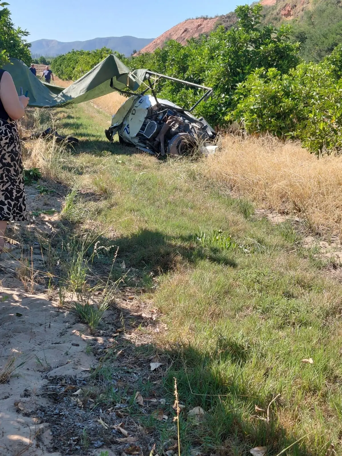 Steffens was spraying pesticides when she crashed (Facebook/Exec Ops)