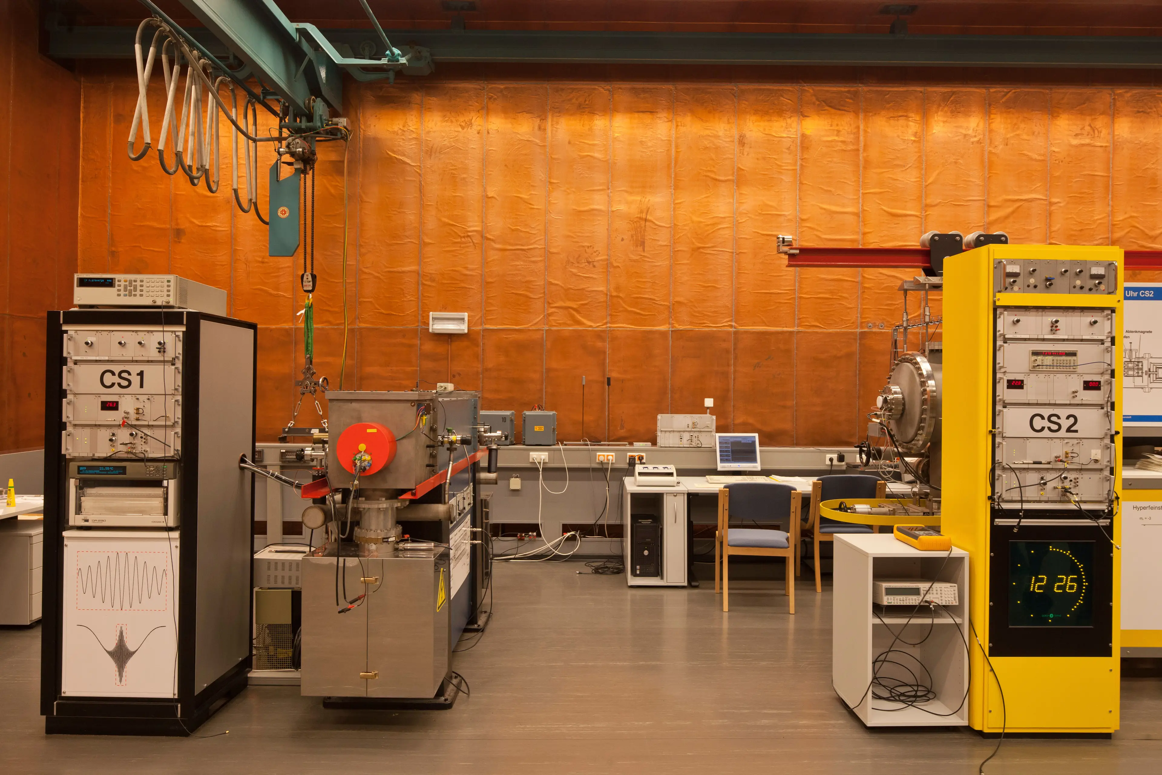 Caesium atomic clocks from the PTB institute, Germany.