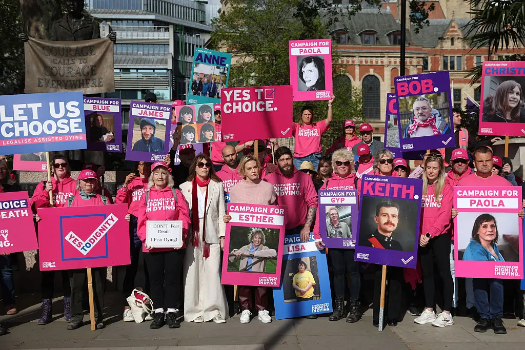 Supporters of assisted dying (Dan Kitwood/Getty Images)