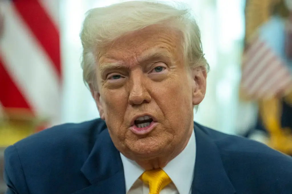 Trump reiterated that interest rates are down (JIM WATSON/AFP via Getty Images)