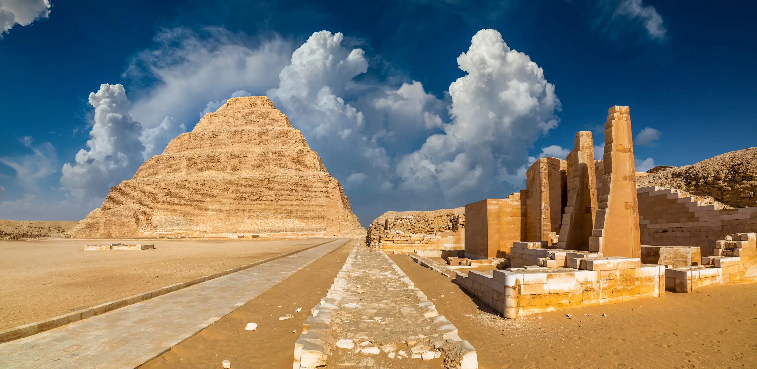 The study looked at how water was used in constructing the pyramids. (Getty Stock Photo)