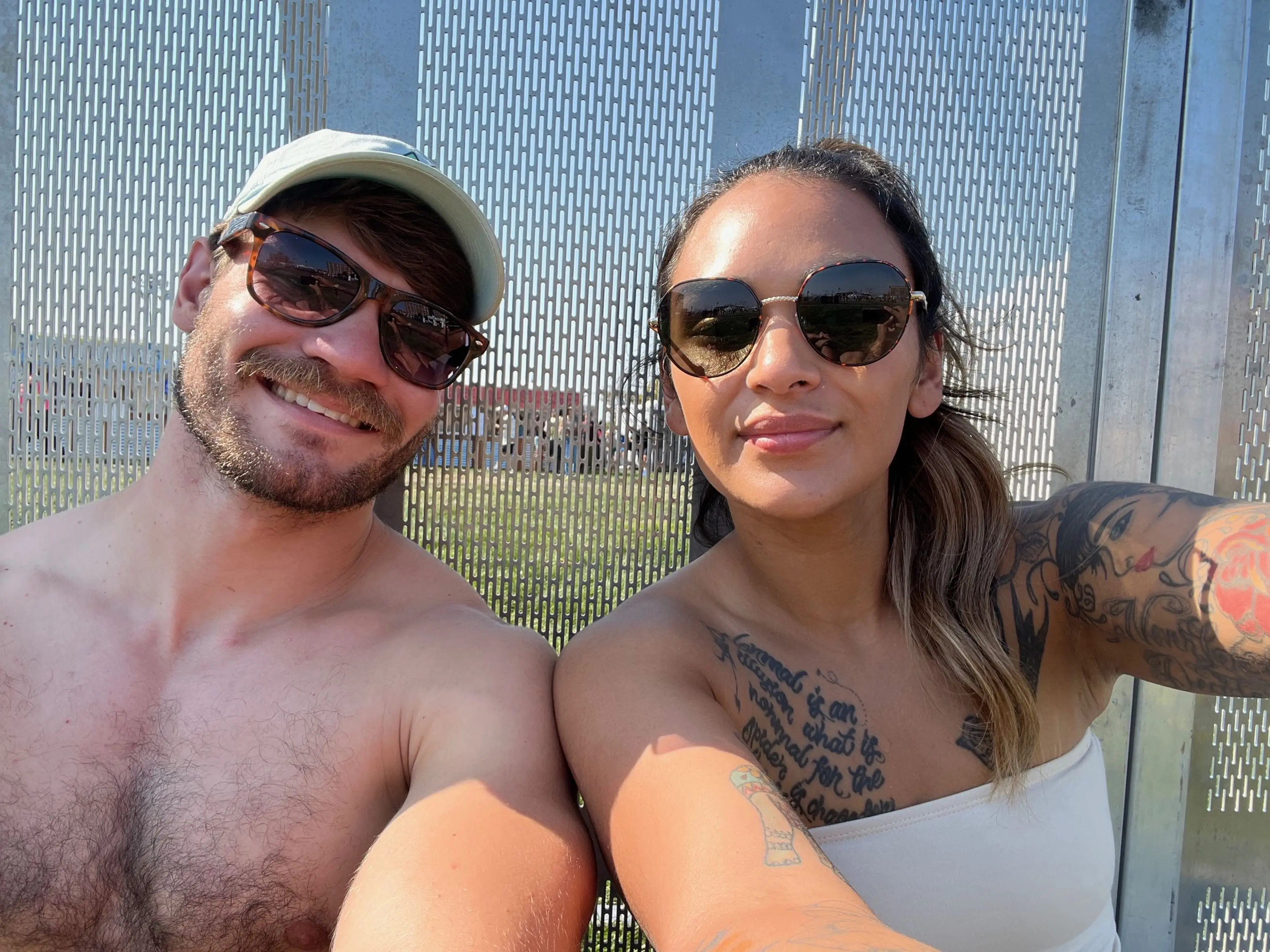 The couple had planned to have a bigger wedding ceremony in May 2025 (Kennedy News and Media)