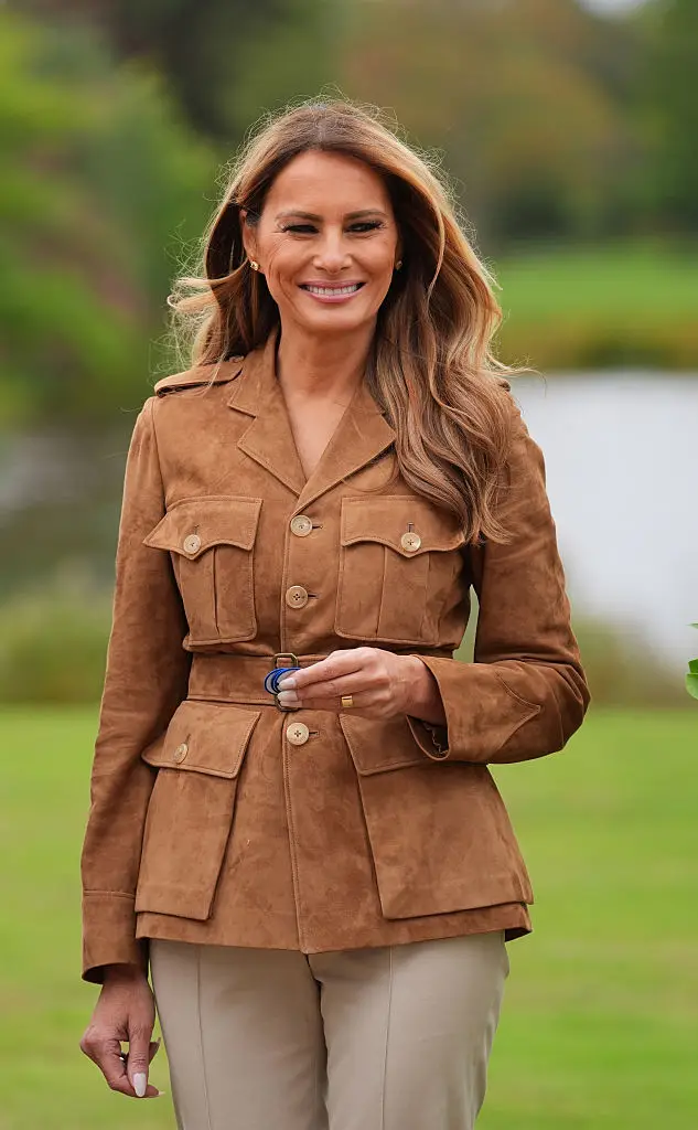First Lady Melania Trump made use of the H-1B visa when she flew over from Slovenia to the US in 1996 (Yui Mok - WPA Pool/Getty Images)
