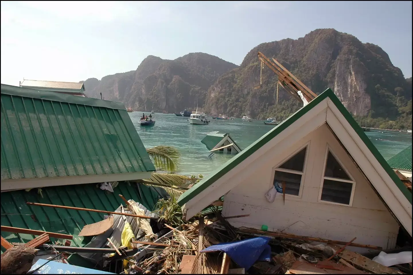 Thailand was devastated by the massive tsunami. (Patrick AVENTURIER/Gamma-Rapho via Getty Images)