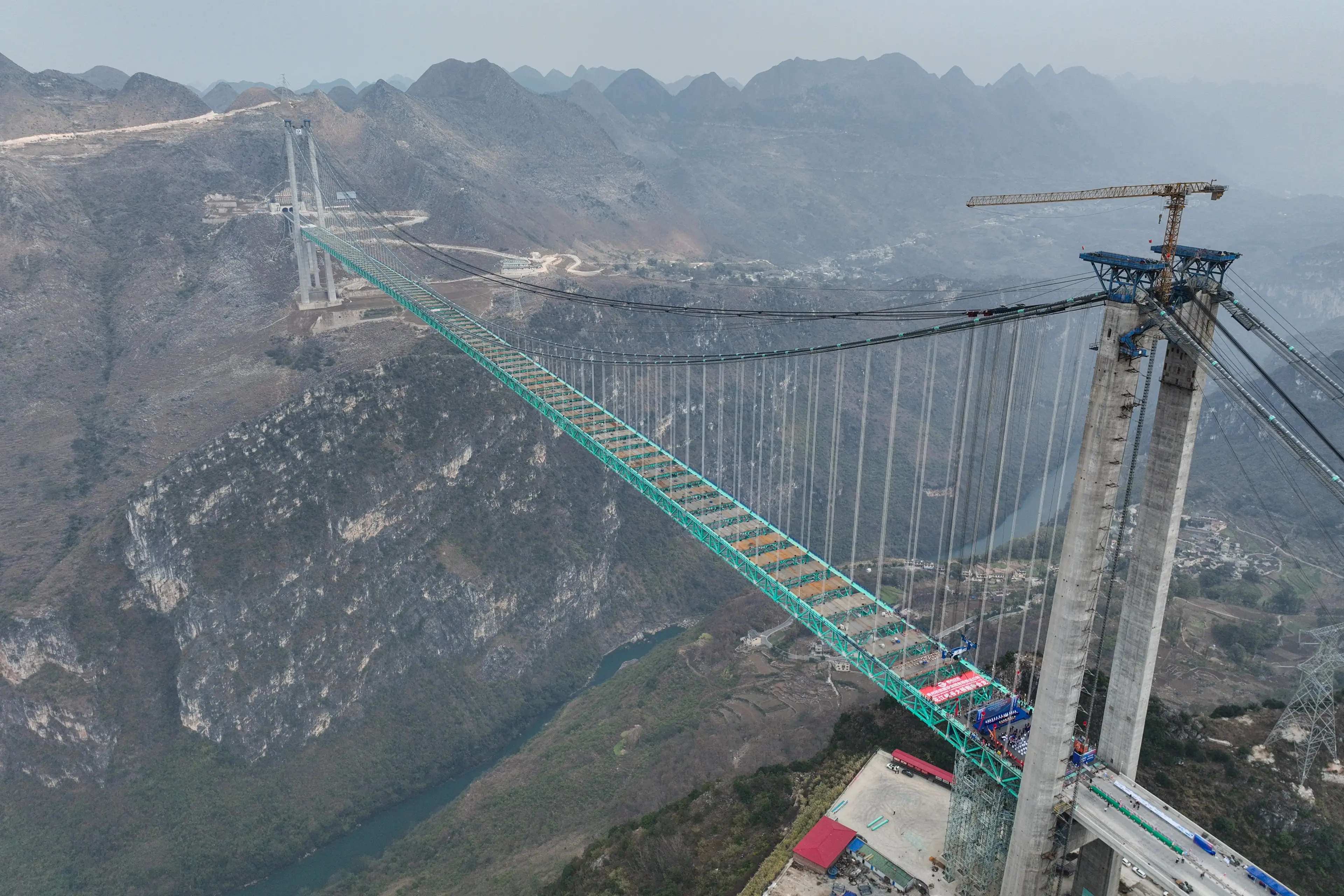 The bridge is not for those scared of heights (Qu Honglun/China News Service/VCG via Getty Images)