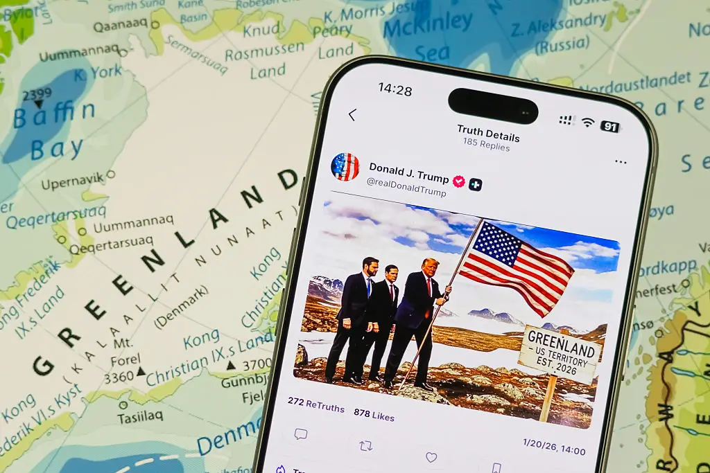 Trump has repeatedly named Greenland as a prized asset for his administration. (Photo illustration by Cheng Xin/Getty Images)