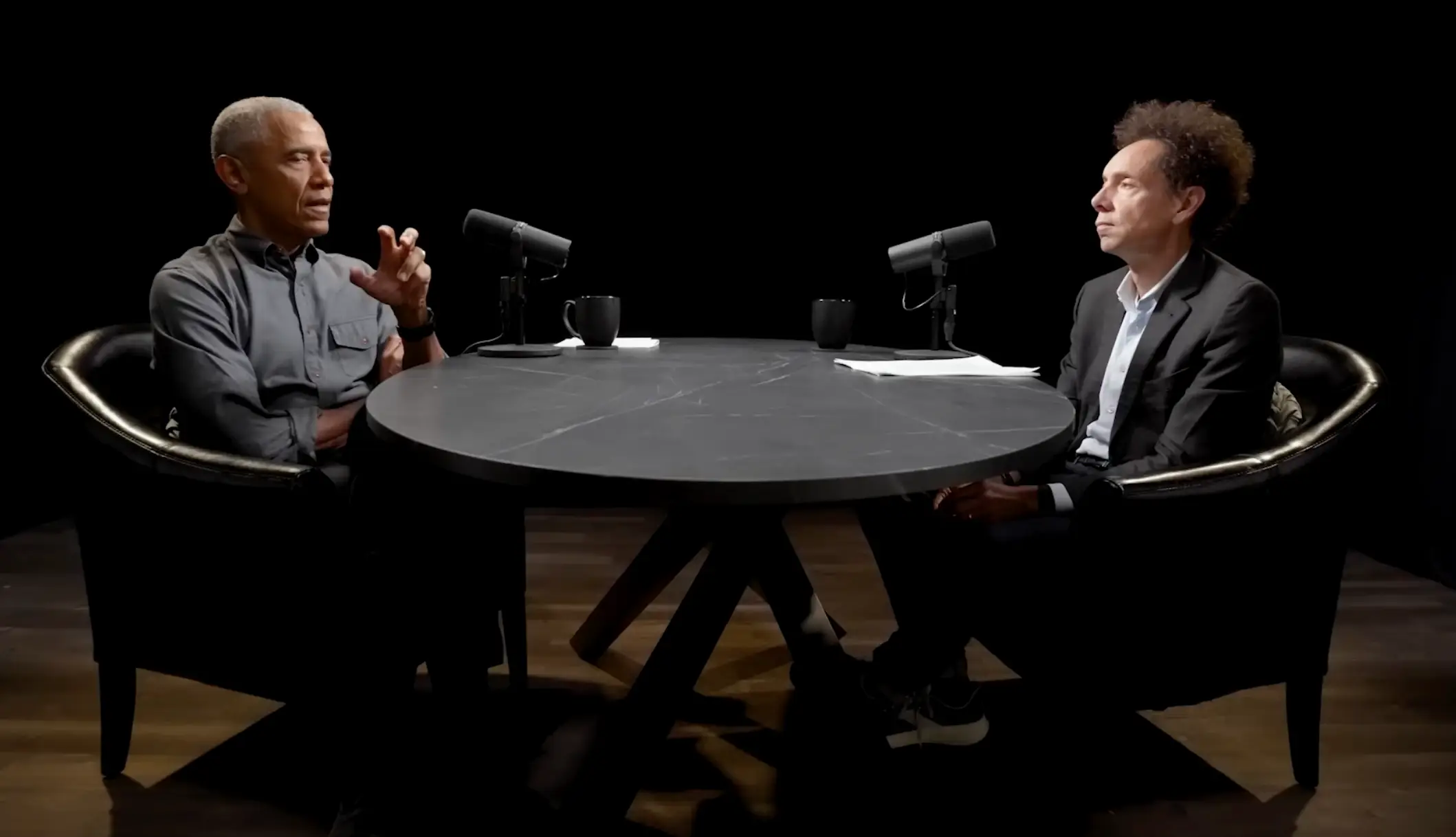 Obama and Gladwell's conversation touched on the 14th Amendment, which was passed during Reconstruction to grant citizenship, voting rights and equal protection under the law to formerly enslaved people (Higher Ground Productions)