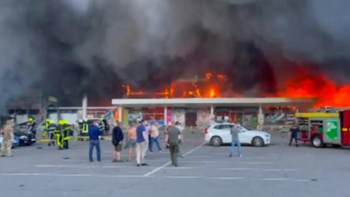 Ukraine Shopping Centre With More Than 1,000 People Inside Hit By Russian Missiles