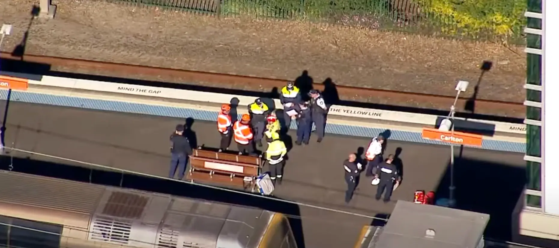 Emergency services at the scene. (7NEWS Australia)