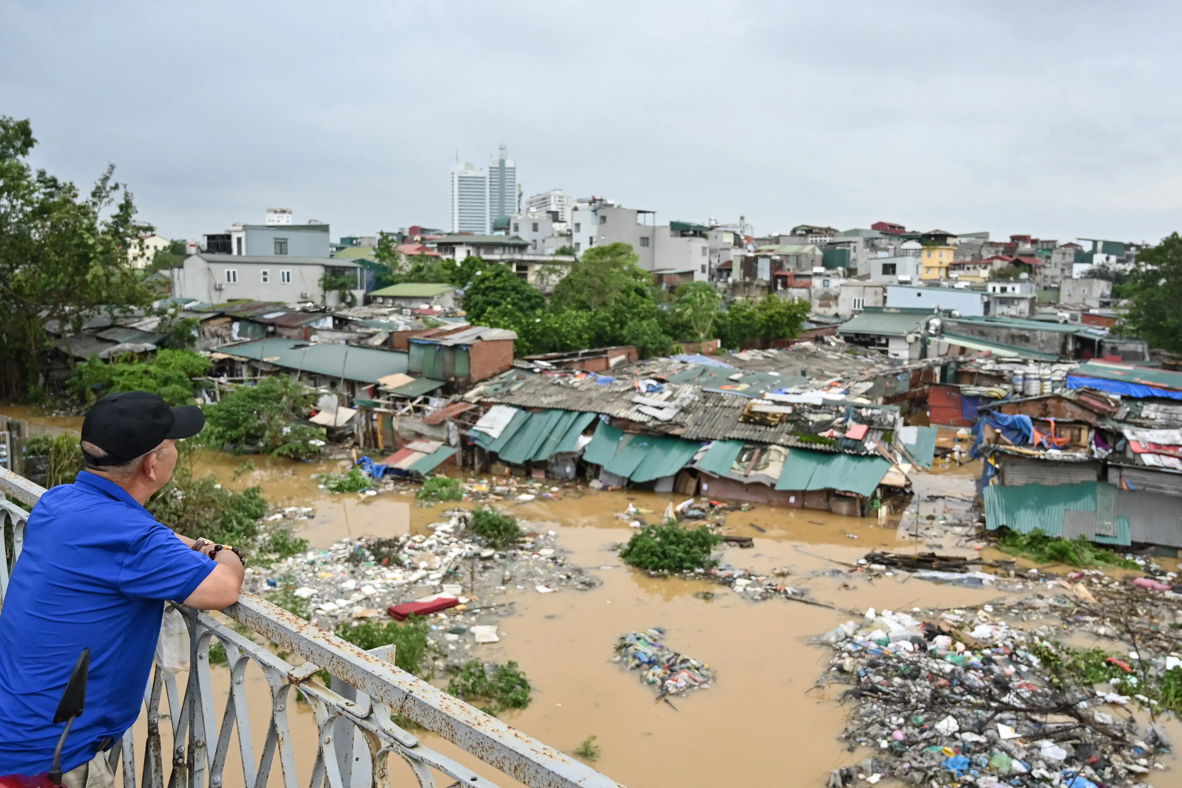 Typhoon Yagi has caused severe flooding in Vietnam (NHAC NGUYEN/AFP via Getty Images)
