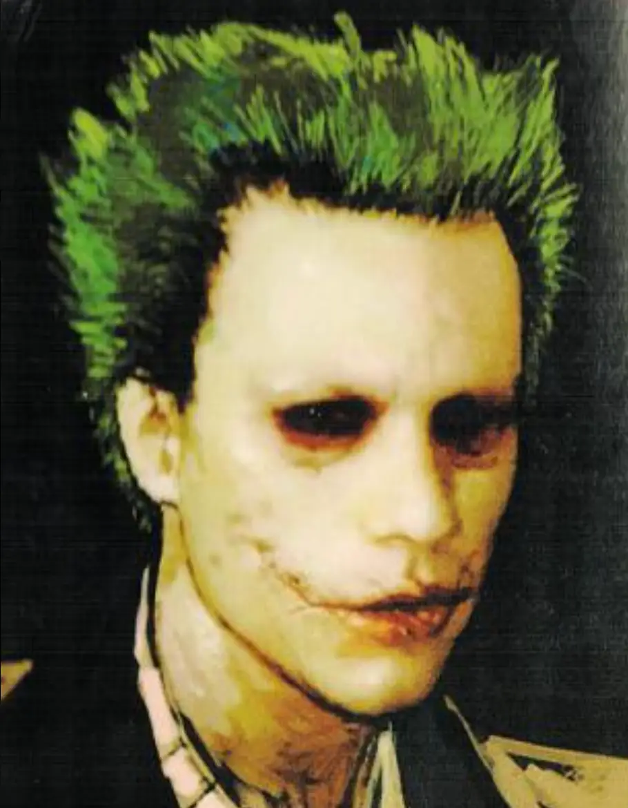 Bliss’ concept almost looks as if the Joker is wearing someone else's face.