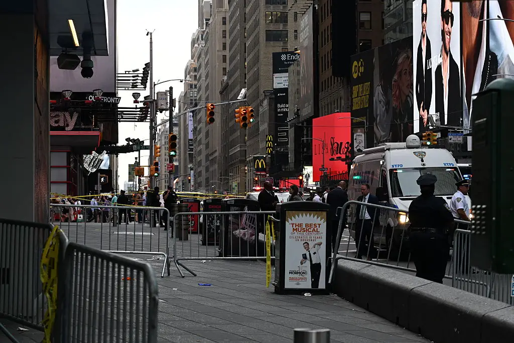 The stabbing took place in New York City's world famous Times Square (Kyle Mazza/Anadolu via Getty Images)
