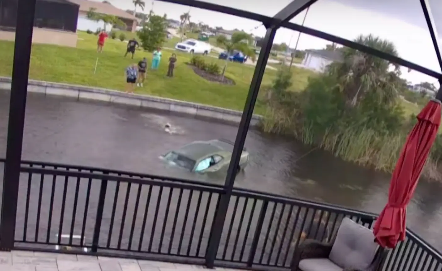 The incident occurred on Northwest 17 Terrace in Cape Coral, Florida.