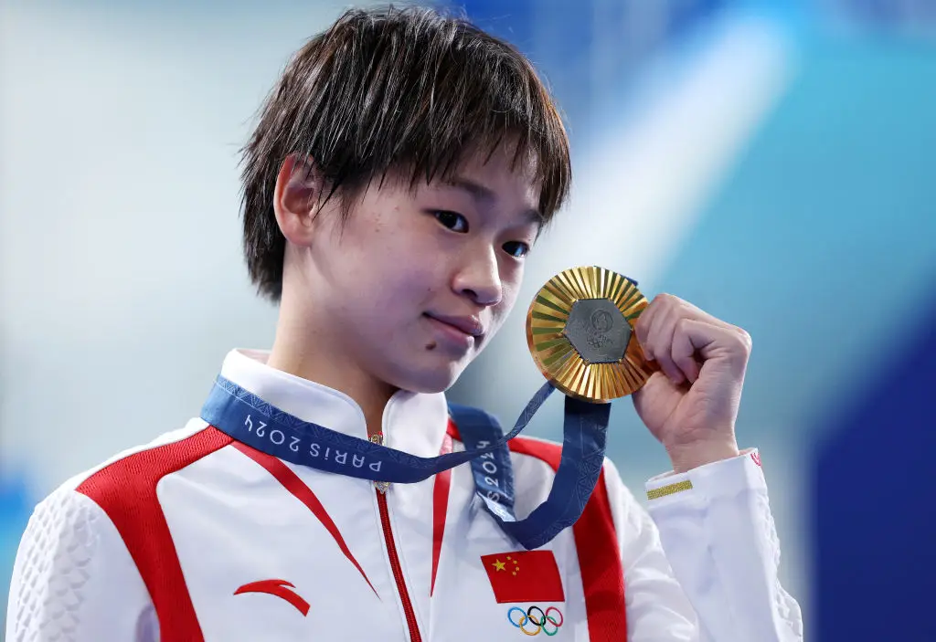 Quan Hongchan took home two gold medals at the 2024 Olympics (Clive Rose/Getty Images)