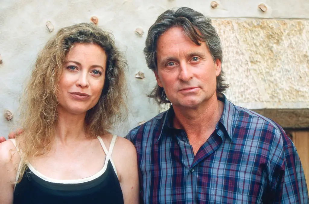 Michael Douglas was married to Diandra Luker from March 1977 until 2000. (Photo by Stephane Cardinale/Sygma via Getty Images)
