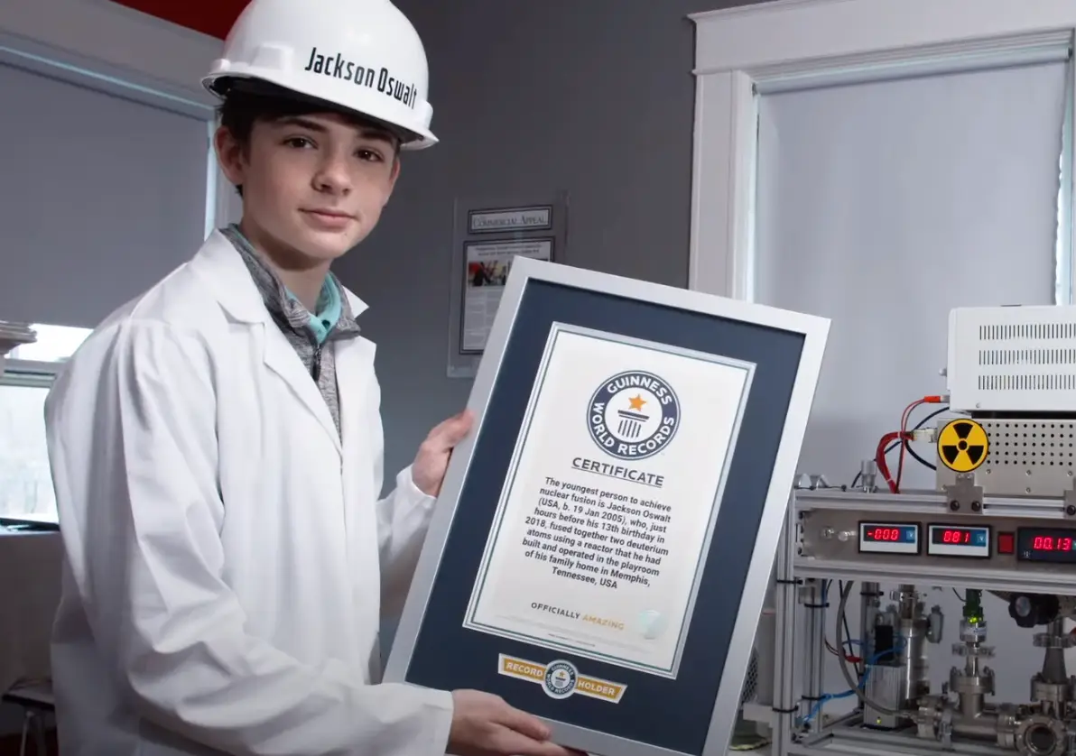 Jackson achieved his Guinness World Record at 12 years old (YouTube/Guinness World Records)