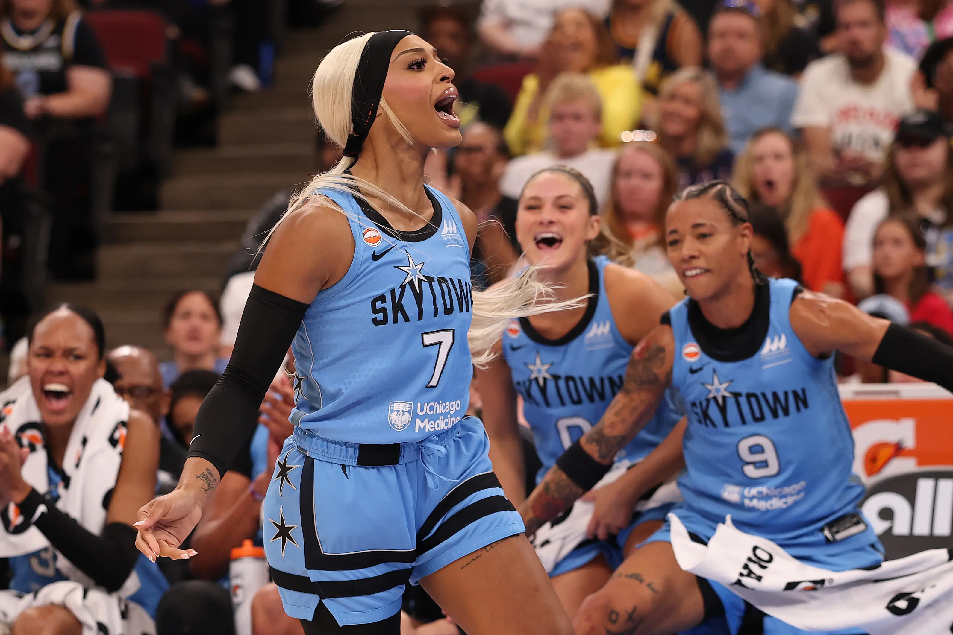 DiJonai Carrington was asked to clarify a post she made (Michael Reaves/Getty Images)