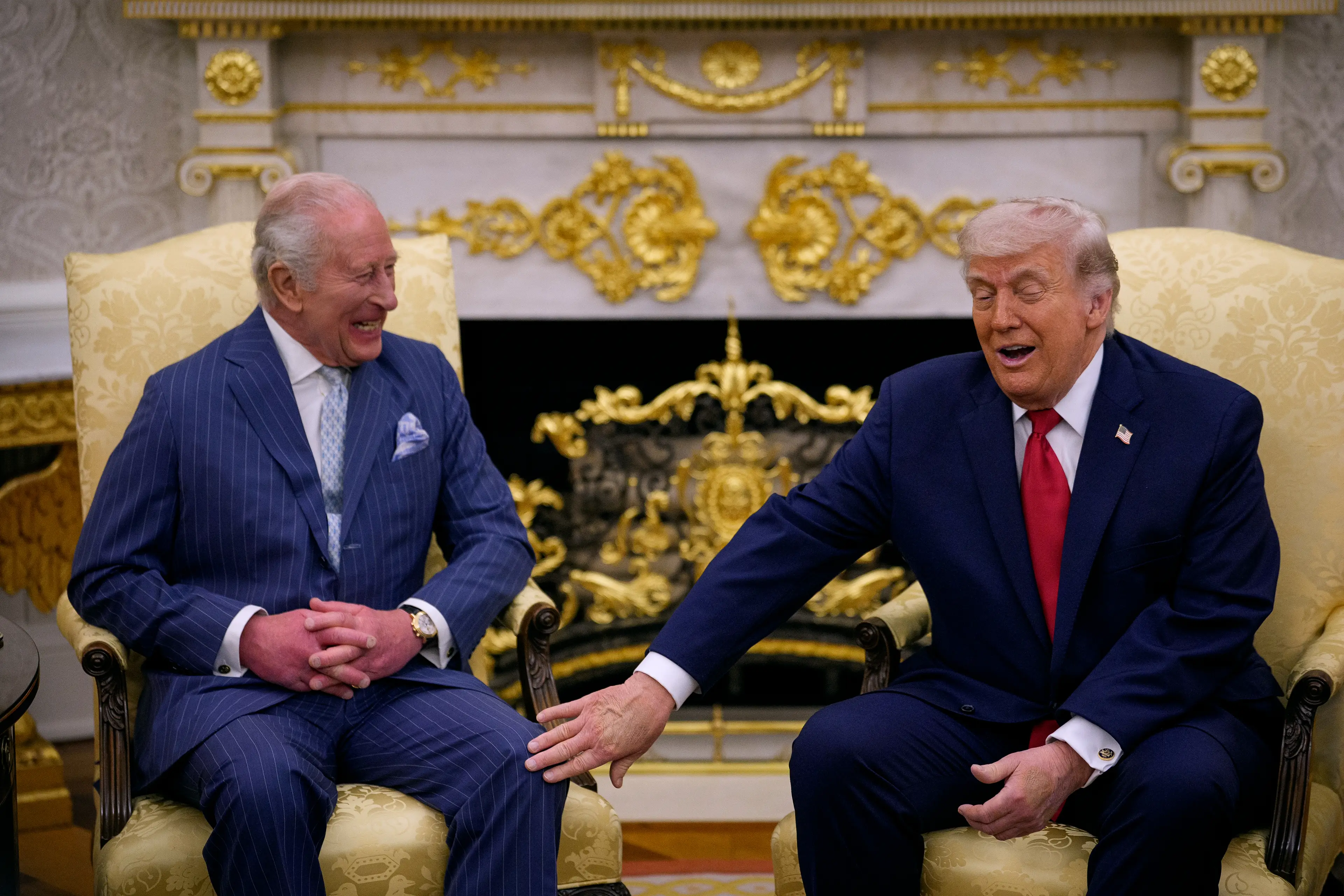 Trump and the King appeared to be getting on swimmingly this week (Andrew Harnik/Getty Images)