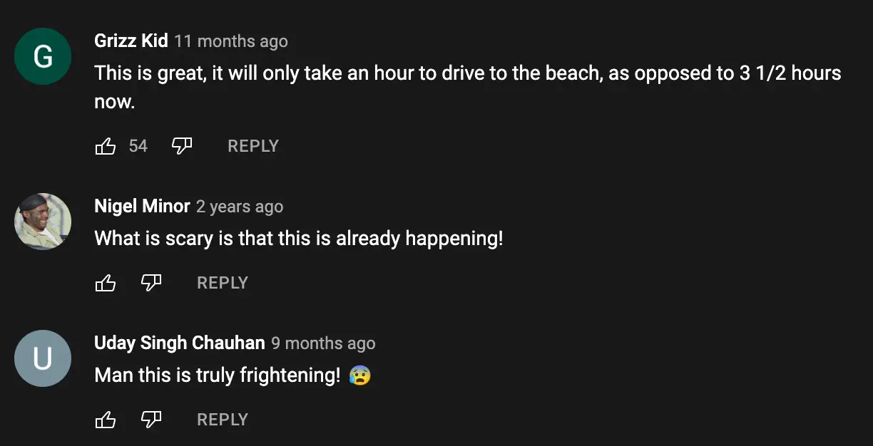 Despite the harrowing nature of the video, viewers had very differing responses.