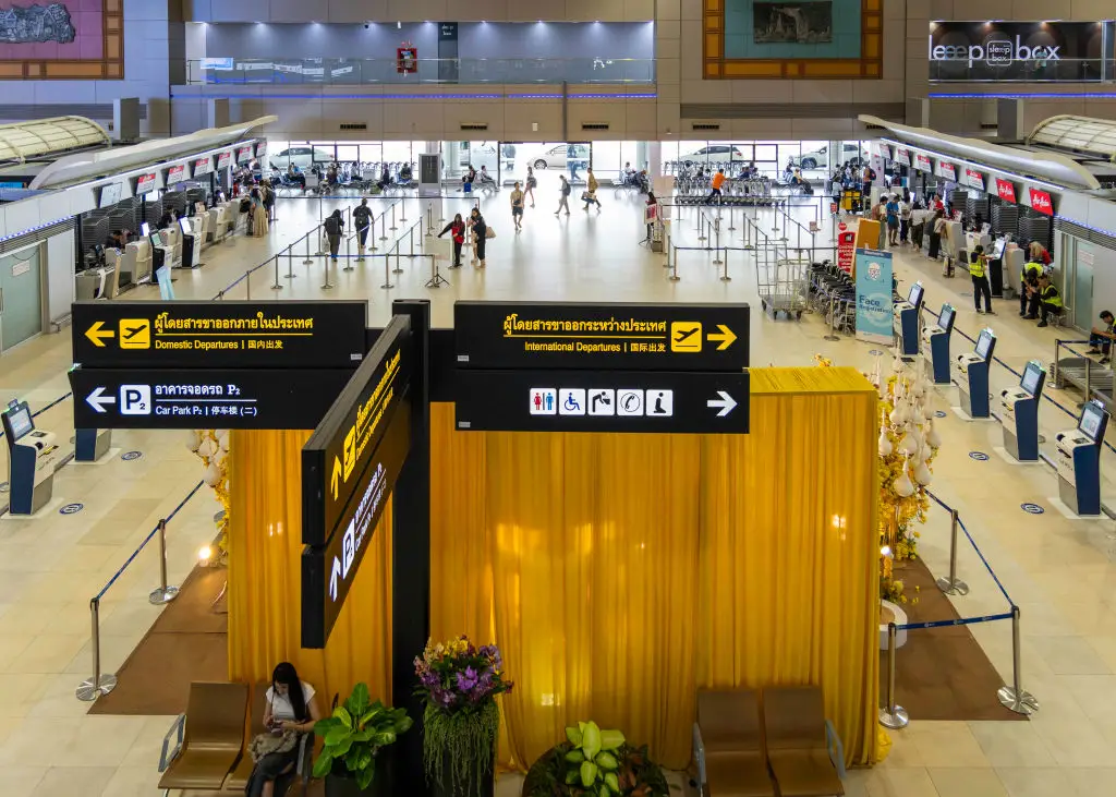 The incident occurred at Don Mueang airport in Bangkok, Thailand (Nathalie Jamois/SOPA Images/LightRocket via Getty Images)