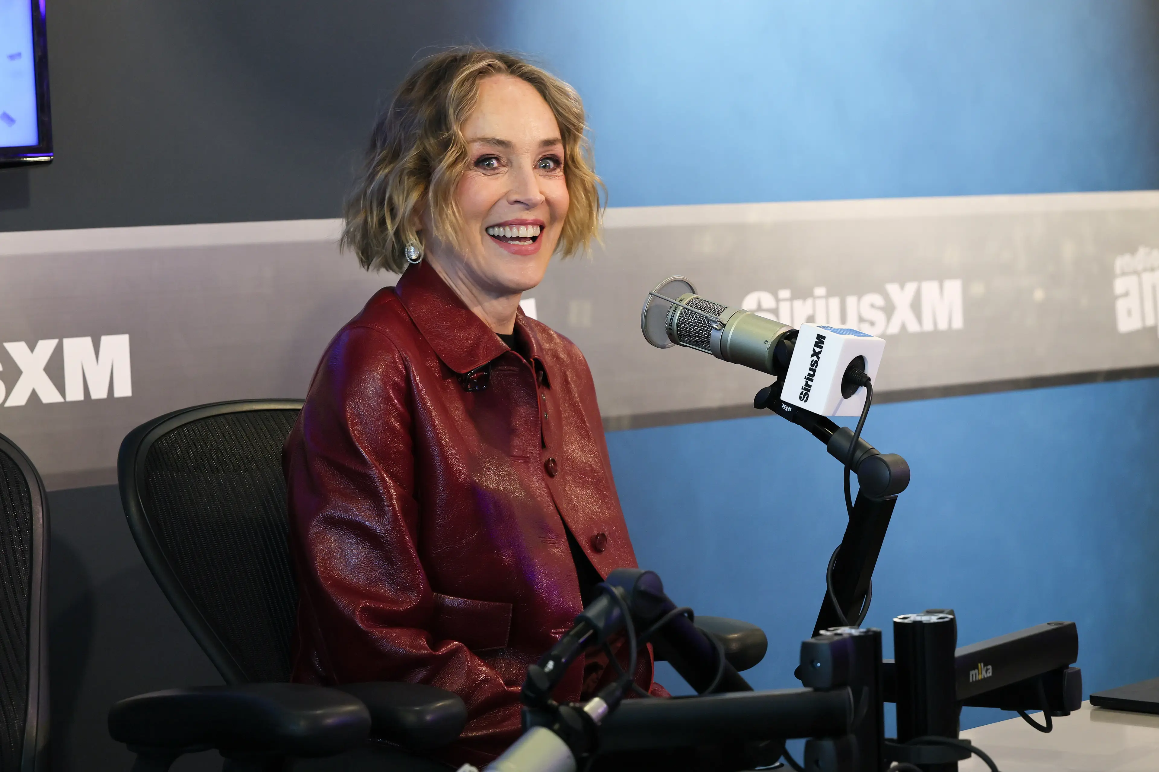 Sharon Stone recently sat down with Andy Cohen on his SiriusXM radio show (Dia Dipasupil/Getty Images)