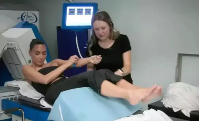 Kim Kardashian underwent a whole body scan (Hulu)