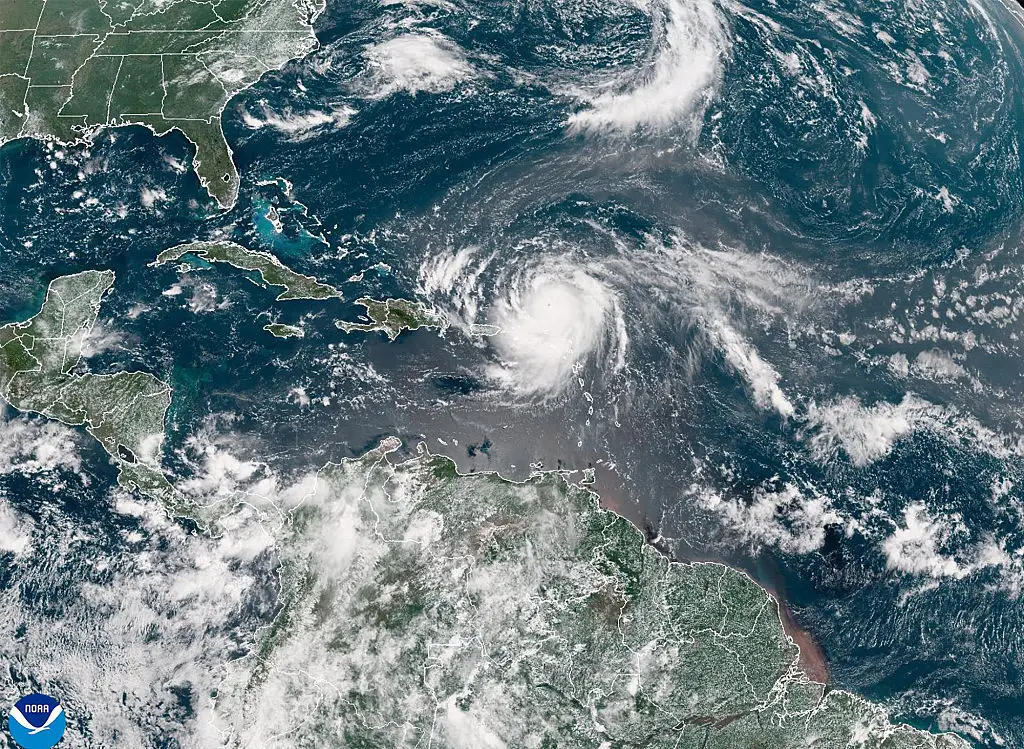 Hurricane Erin is expected to cause issues (NOAA via Getty Images)