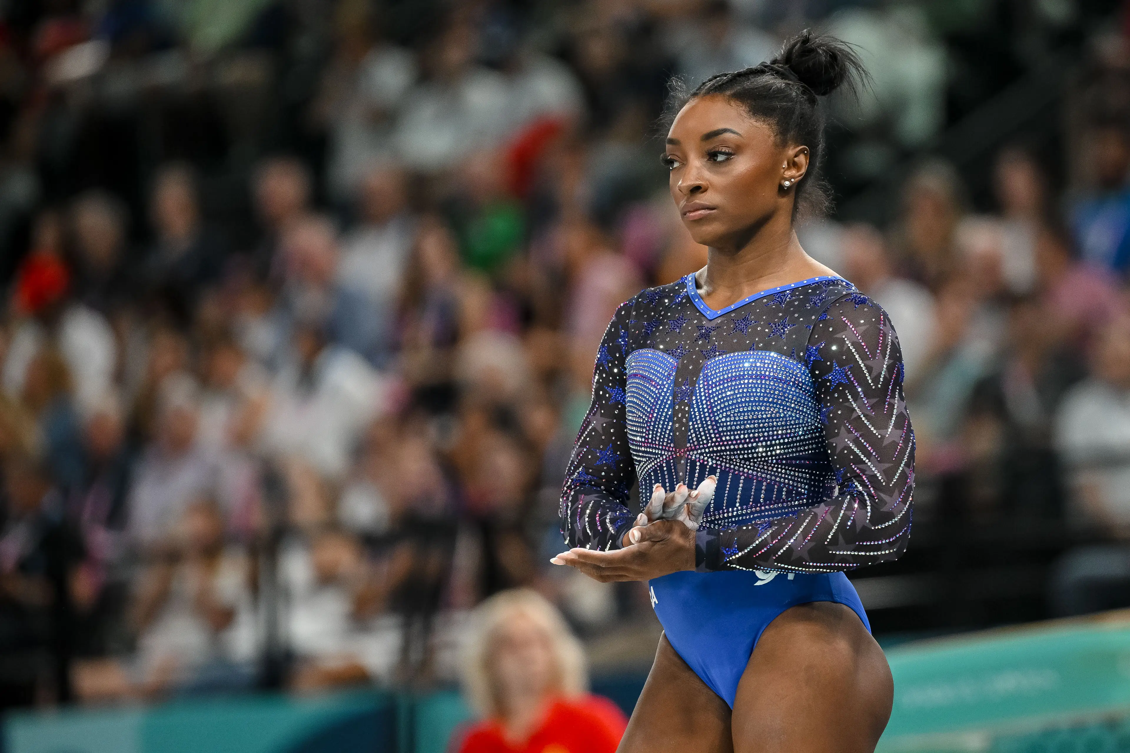Biles is the most decorated gymnast in Olympic history. (Harry Langer/DeFodi Images via Getty Images)