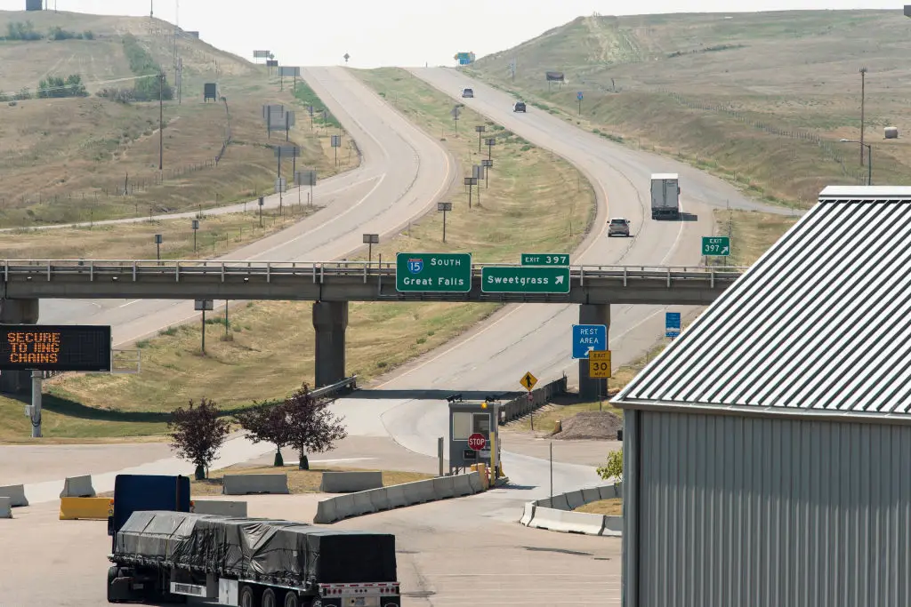 The couple were arrested after being turned back at the Canada border in Montana (William Campbell-Corbis via Getty Images)