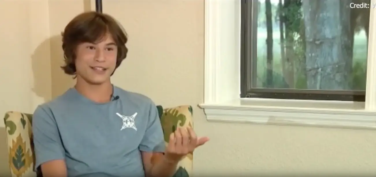 The teen said he's not afraid to go back in the water (WOFL)