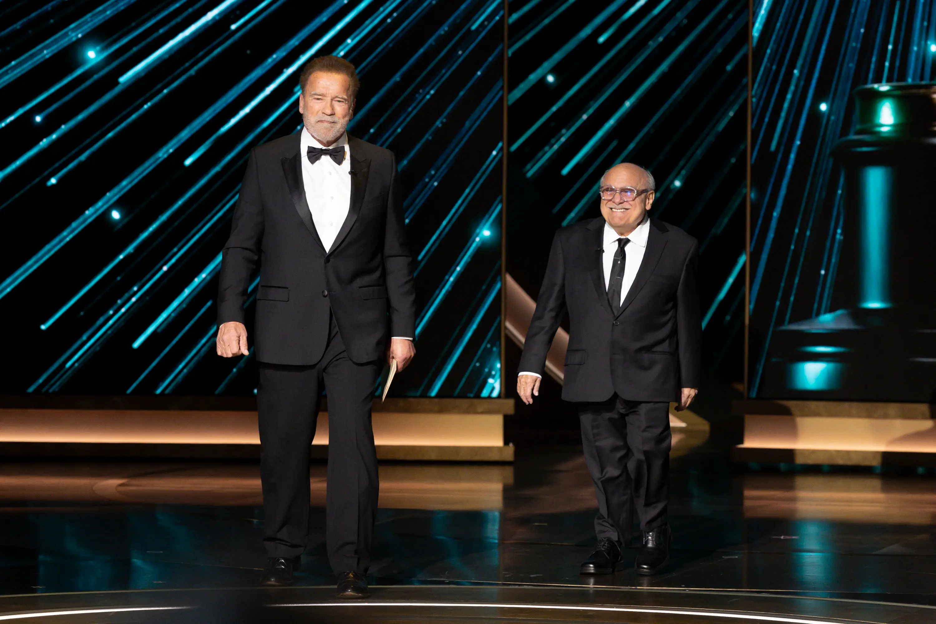 Arnold Schwarzenegger and Danny DeVito hosted an award together at the Oscars.