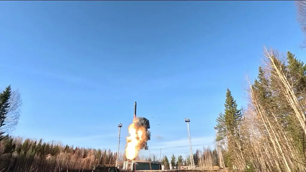 Russia started testing nuclear drills last week (Russian Defense Ministry/Anadolu via Getty Images)