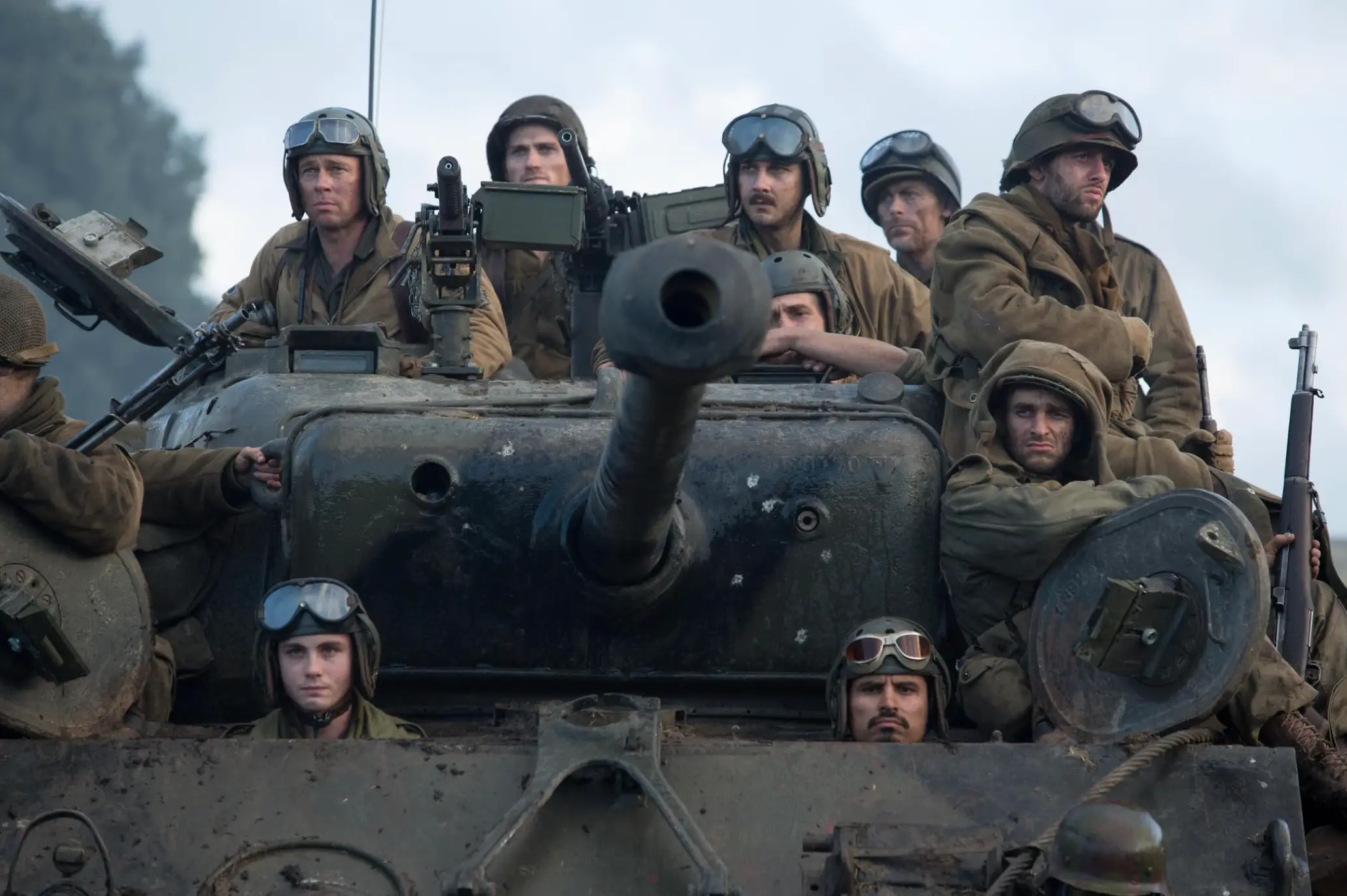 Brad Pitt, Shia LaBeouf and Scott Eastwood starred together in Fury (Columbia Pictures)