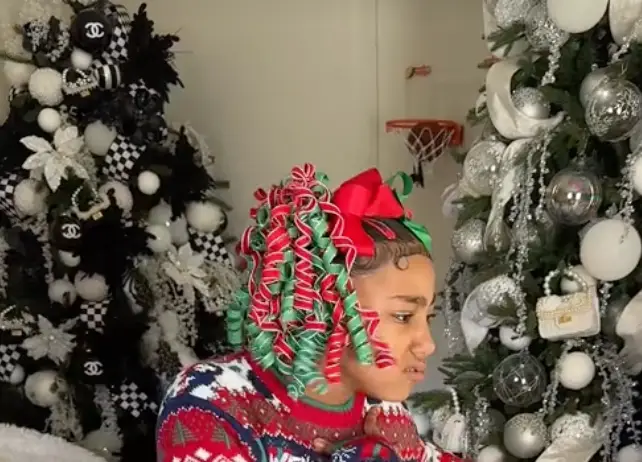 One of Kardashian's trees was decorated with Chanel accessories.