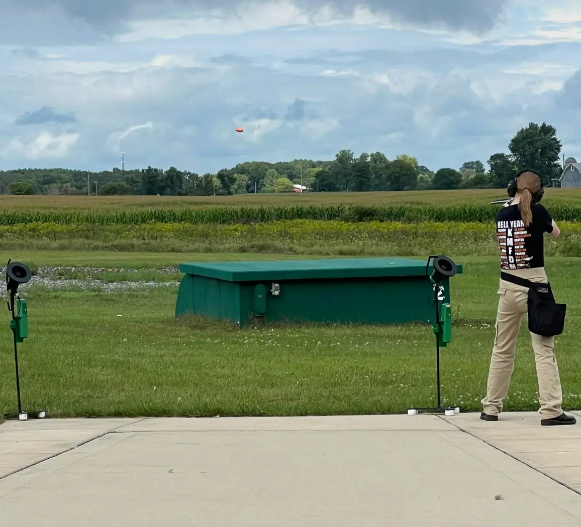 Natalie Rupnow's father shared a photo of her at a shooting range over the summer (Jeff Rupnow/Facebook)