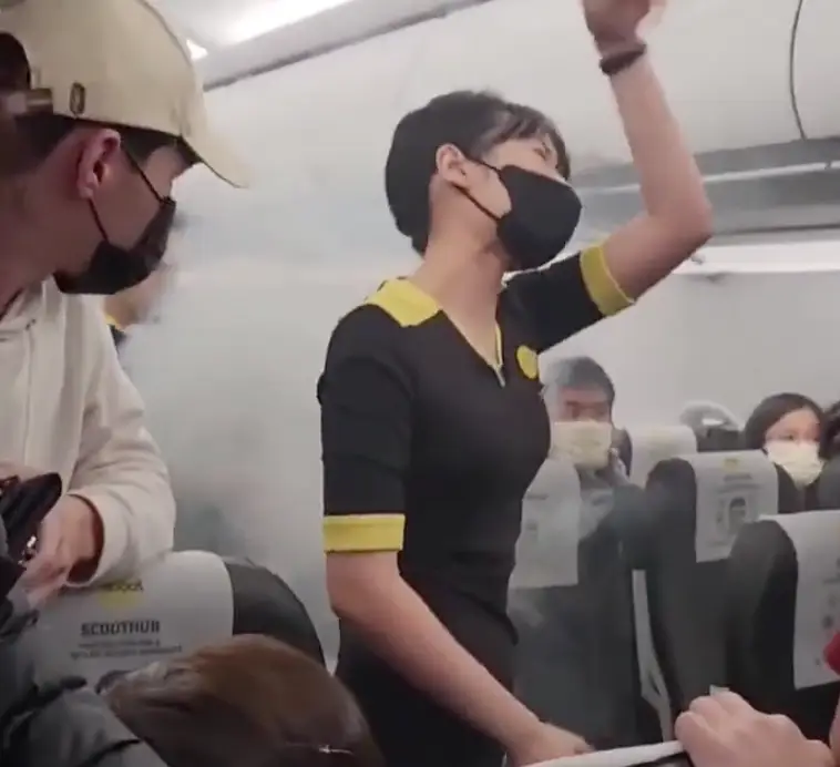 A passenger praised the cabin crew.