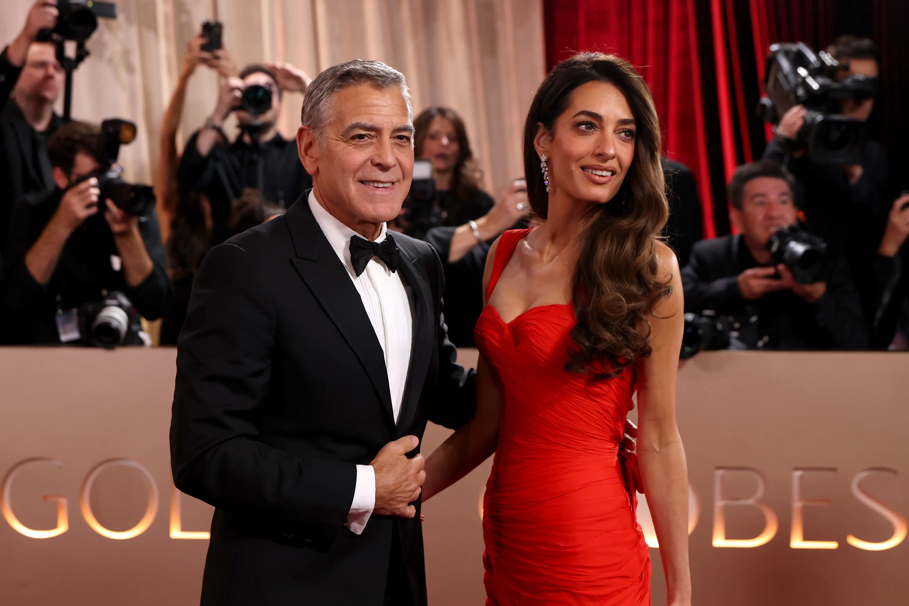 Trump's threat was called a 'war crime' at an event hosted by George and Amal Clooney's foundation (Frazer Harrison/WireImage)
