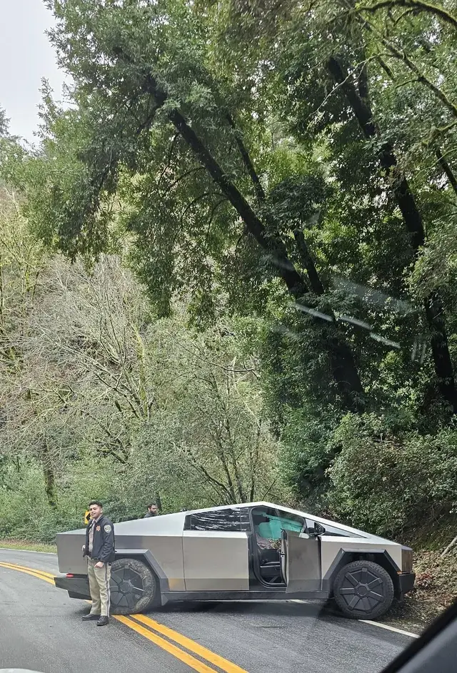 The Tesla driver only sustained minor injuries - as did his vehicle!