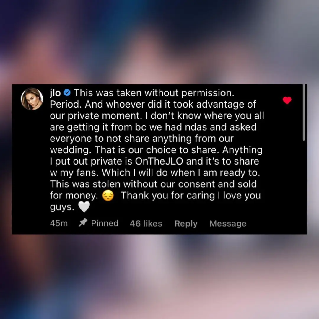 Jennifer Lopez shut down the suggestion that they had leaked the video as part of a marketing ploy.