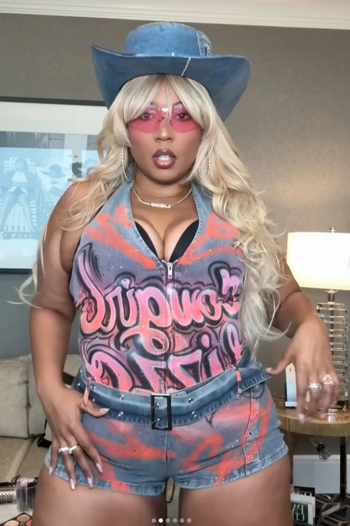 Lizzo has been on a 'weight release journey' since 2023 (@lizzobeeating/Instagram)