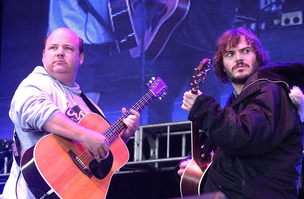 Kyle Gass and Jack Black as Tenacious D in 2002 (Paul Natkin/WireImage/Getty Images)